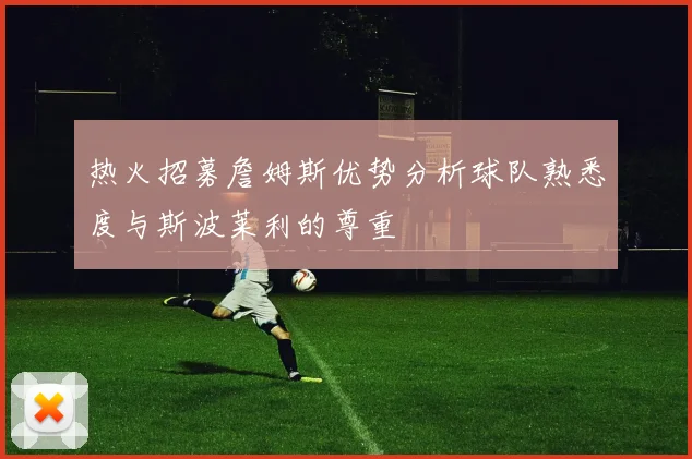 热火招募詹姆斯优势分析球队熟悉度与斯波莱利的尊重